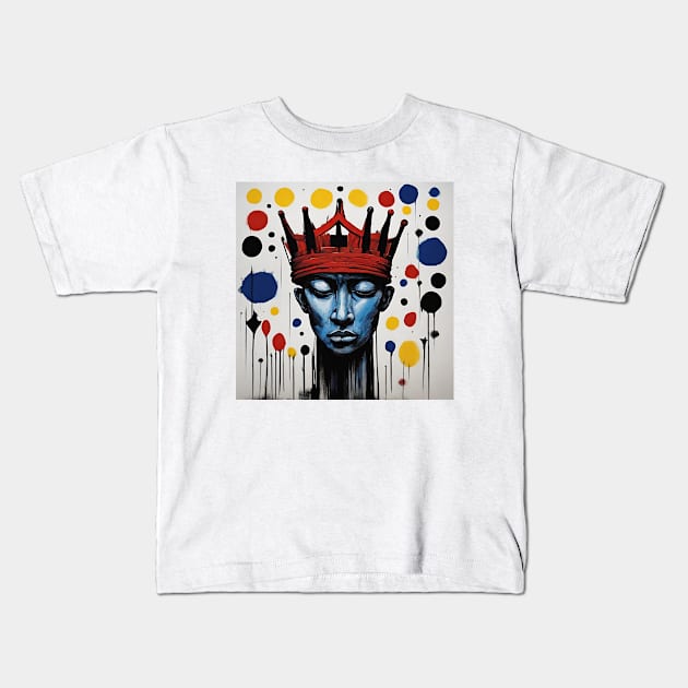 crown Kids T-Shirt by yzbn_king